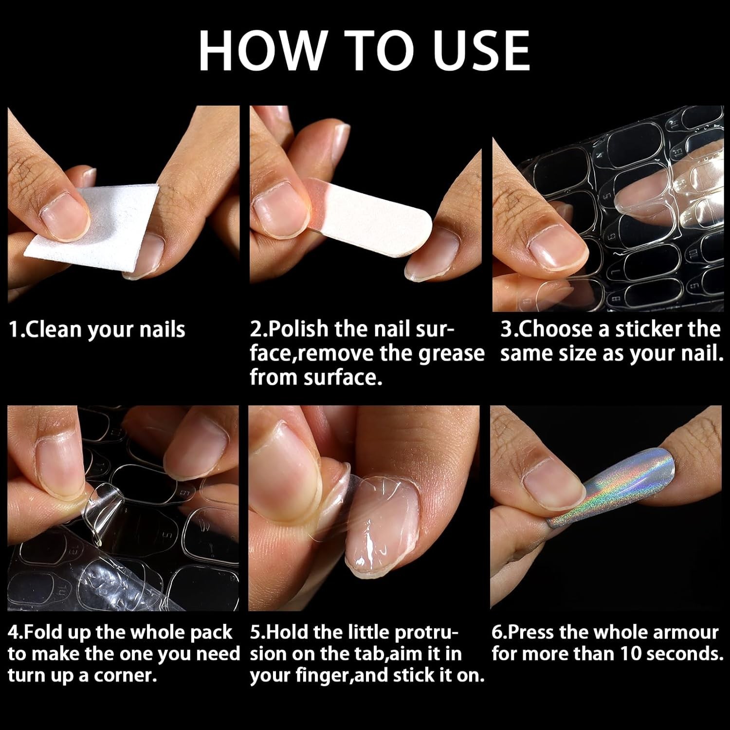 300 Pcs Eco-Friendly Nail Adhesive Tabs – Easy Application for All Sizes