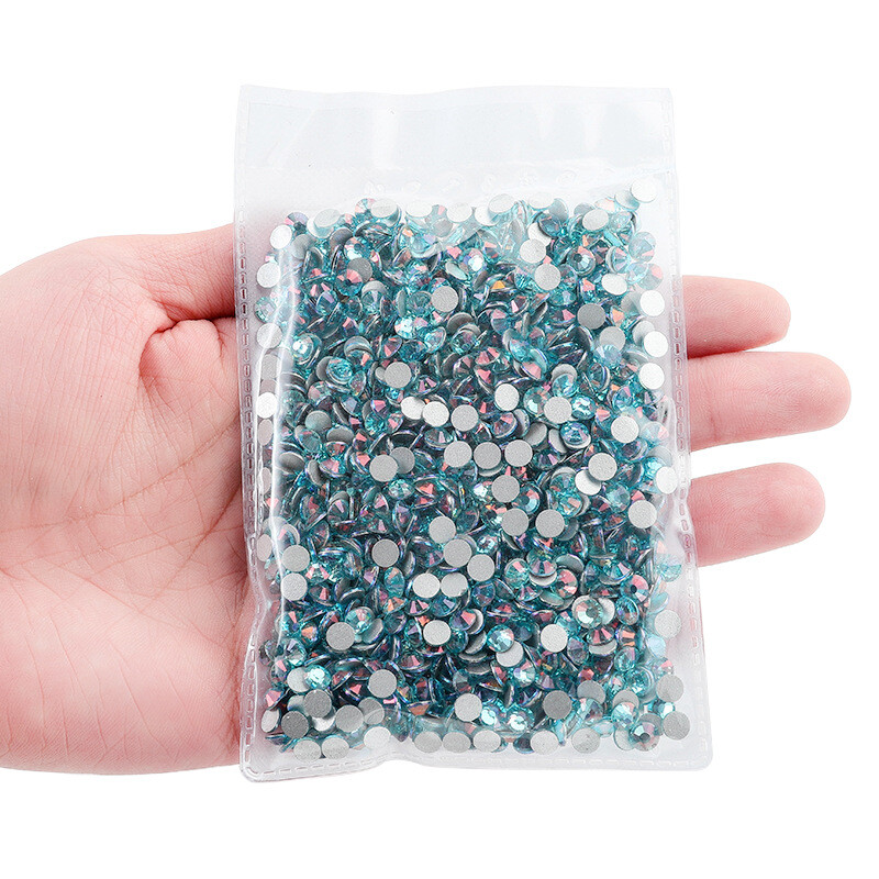 NEW Color Golden Light Crystal Glass Flatback Rhinestones Nail Art Clothes Decor