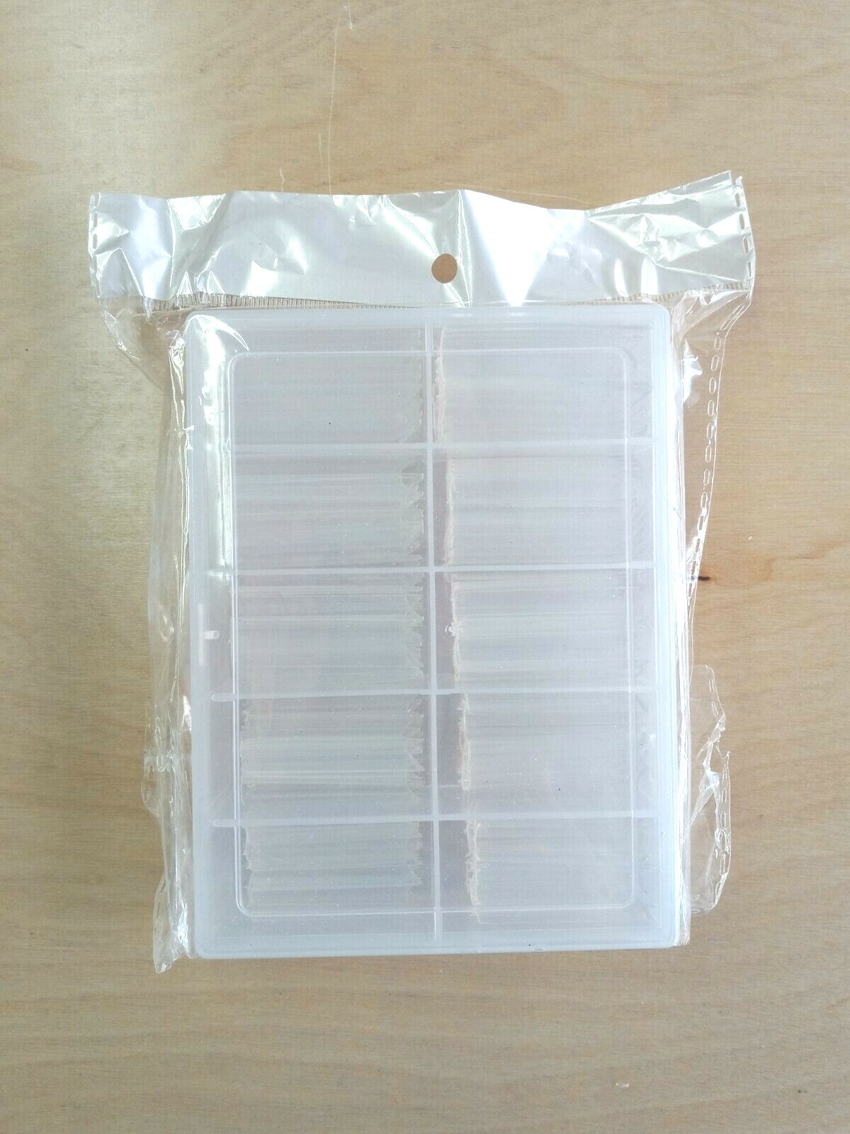 240 Pieces Clear XXL Square Acrylic Nail Art Tips- C Curve- Acrylic Nail Tips