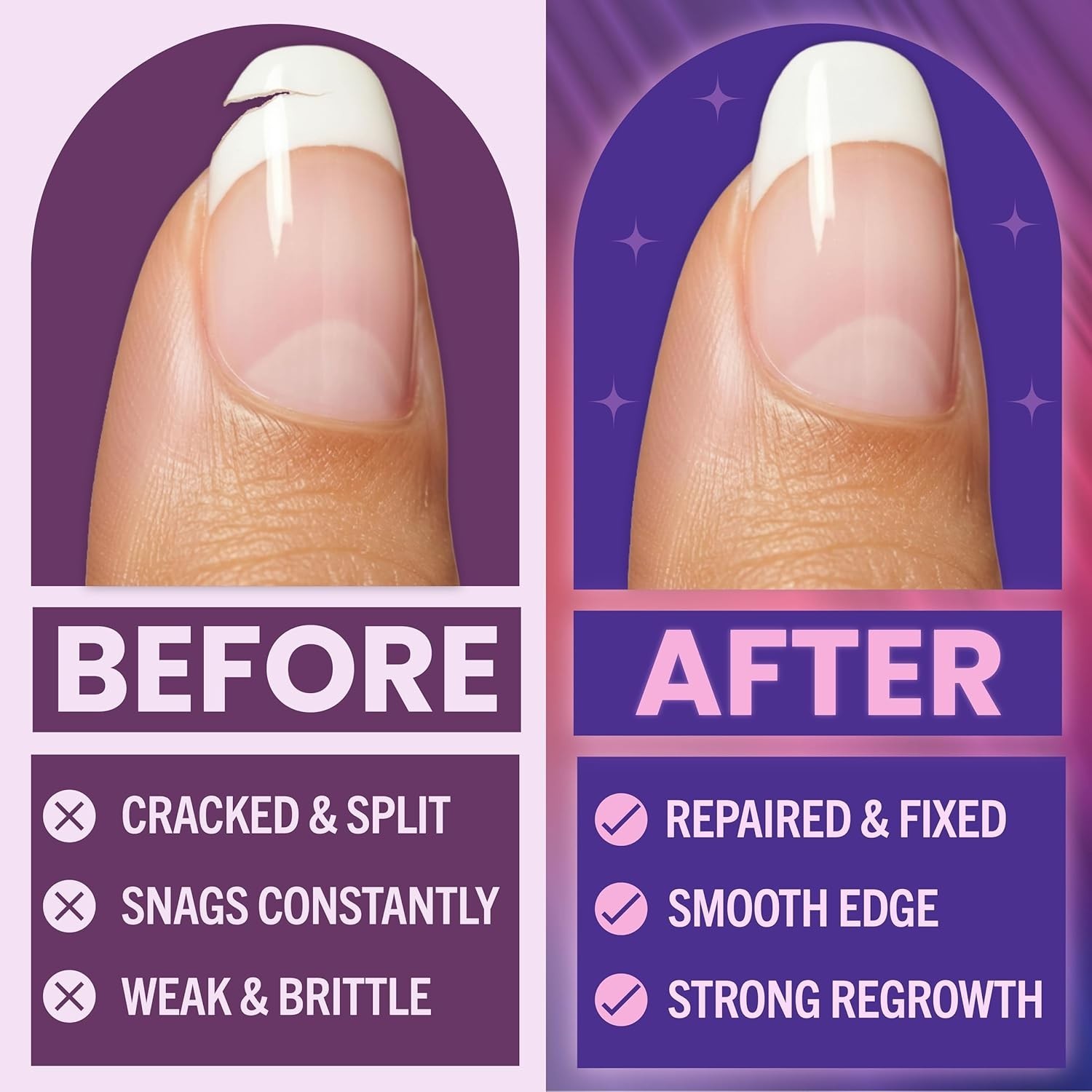 Nail Repair Kit – Fix Broken or Damaged Nails with Silk Wrap, Glue & File –