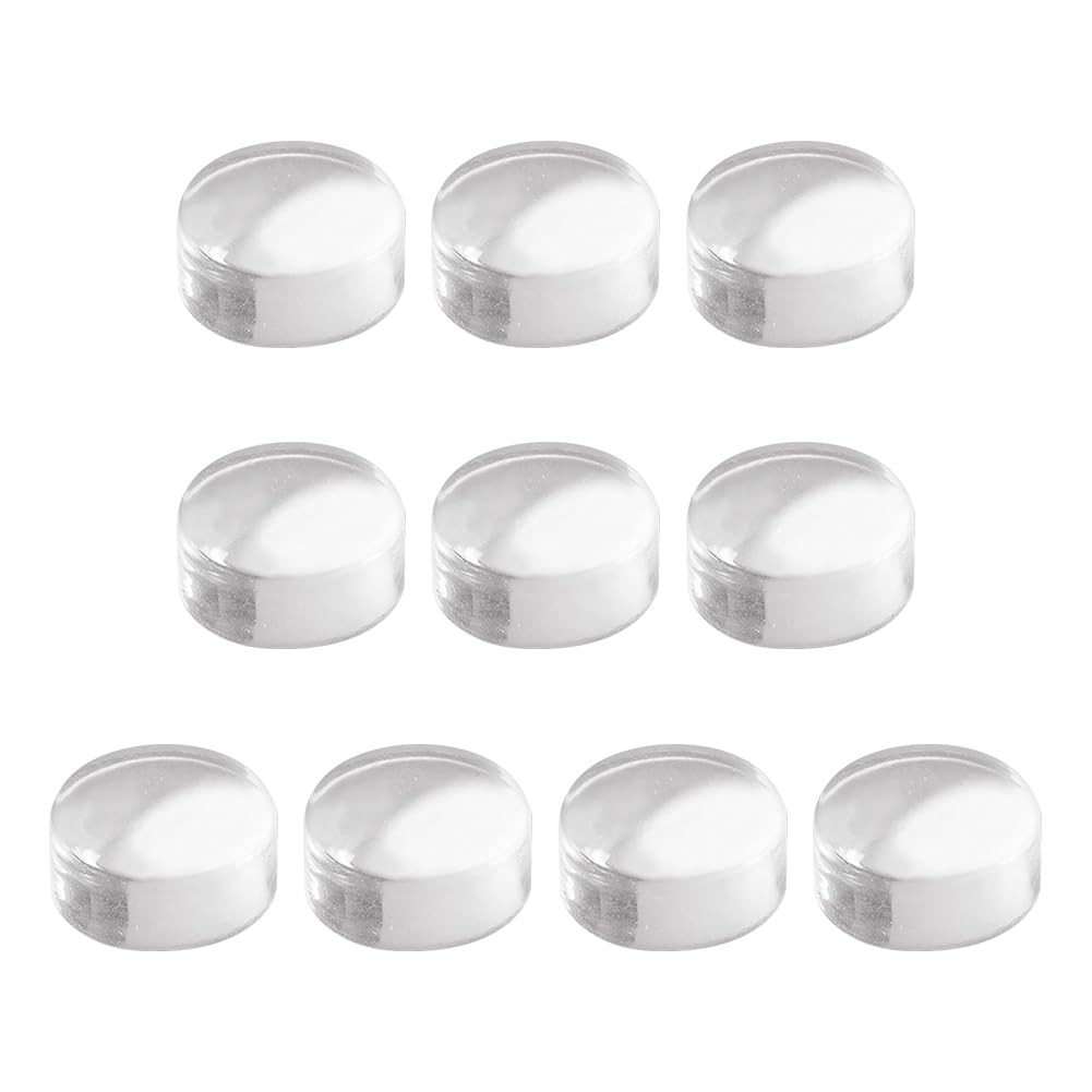 10 Pcs 2.8 cm Silicone Nail Stamper Heads Clear Jelly Nail Stamper Heads Nail…