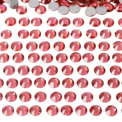 Diamonland Flatback Glass Crystal Rhinestones Rounds Gems for Bedazzling Nail…