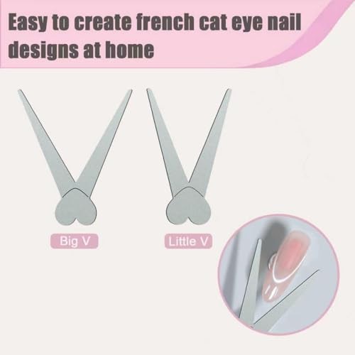 8-PCS Cat Eye Magnet Set,French /Black Hole/heart magnet for cat eye gel