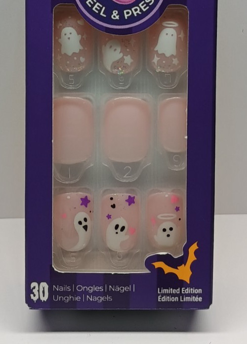 Kiss Impress Halloween Press-on Pink/Ghosts Manicure Nails – Feeling Gourd (1)
