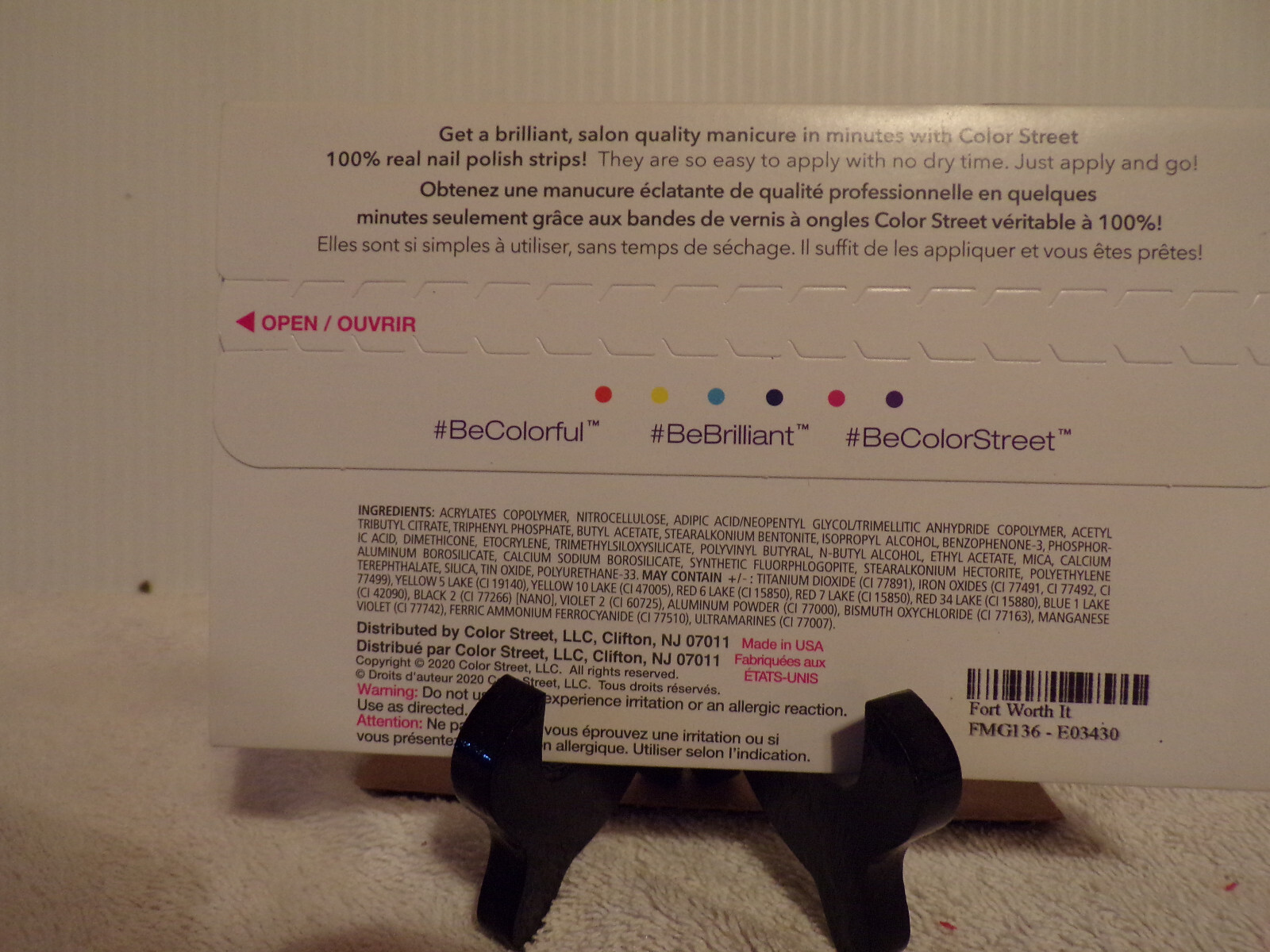 Color Street 100% Real Nail Polish Strips New Sealed