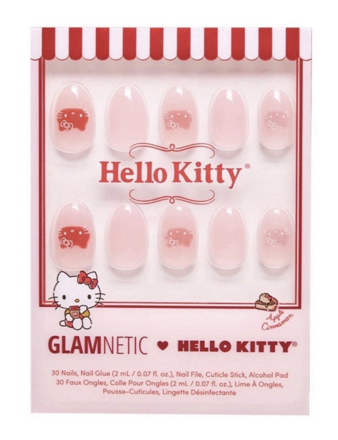 Glamnetic Hello Kitty Press-On Nail Kit NIB Unopened