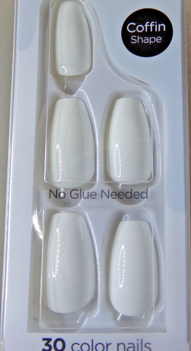 imPRESS Press-on Nails Medium, Shiny – Choose Color Black, Blue, Pink, Nude