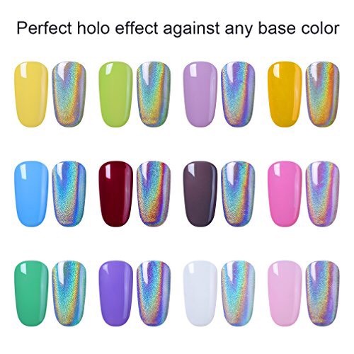 UNICORN NAIL POWDER HOLOGRAPHIC EFFECT MIRROR HOLO CHROME NAILS PIGMENT 15µ! Q15