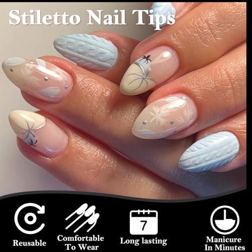 Short Stiletto Gel Nail Tips, 240pcs Acrylic Nail Short Stiletto Nail Tips