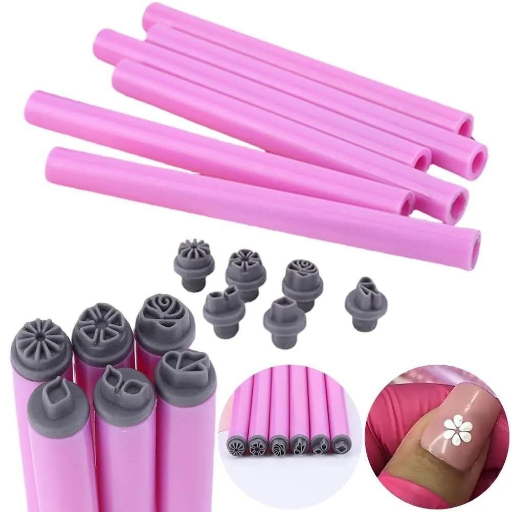 4PCS Nail Art Stamp Pen Set DIY Nail Art Tools with 6 Different Patterns Nail…