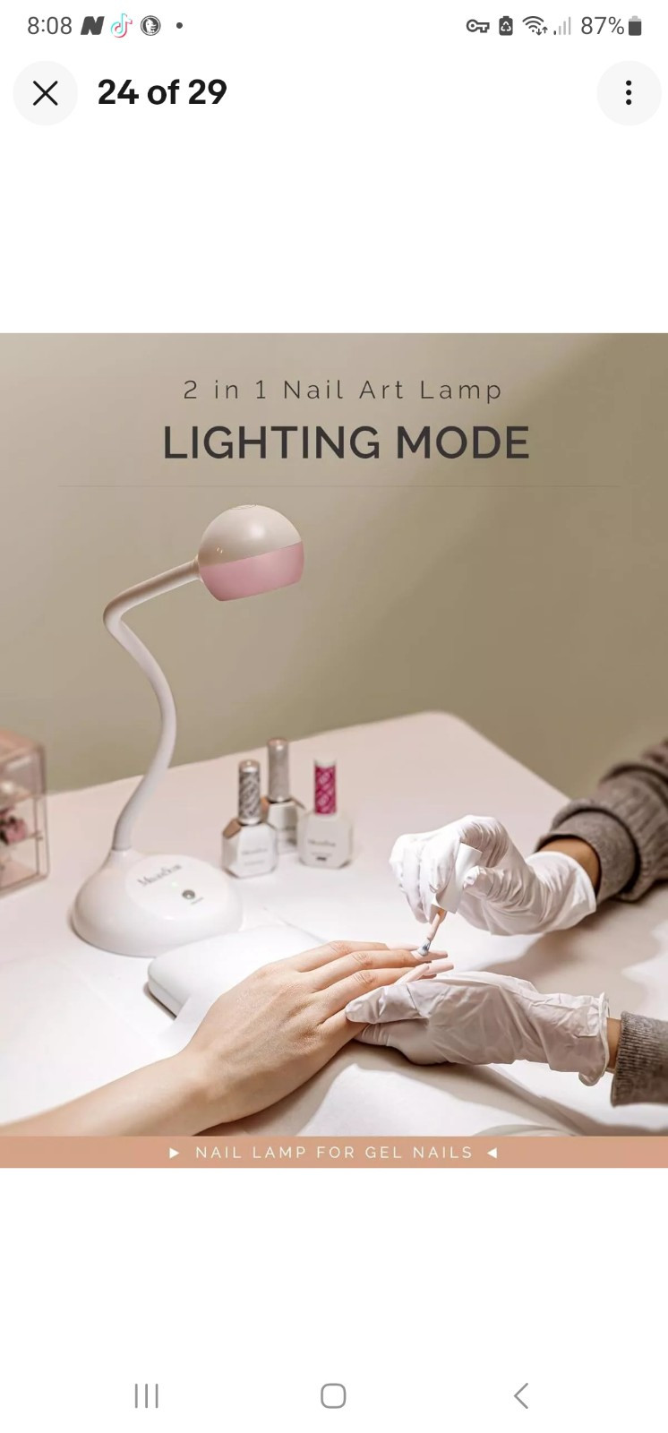 2 In 1 Gel X Lamp Gooseneck Rechargeable UV Light For Gel Nail Polish