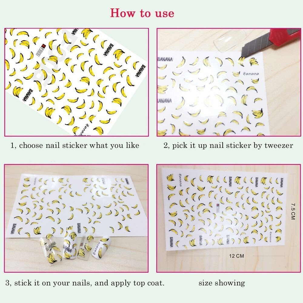 6Pcs Abstract Face Design White Gold 3D Laser Holographic Nail Stickers NS18