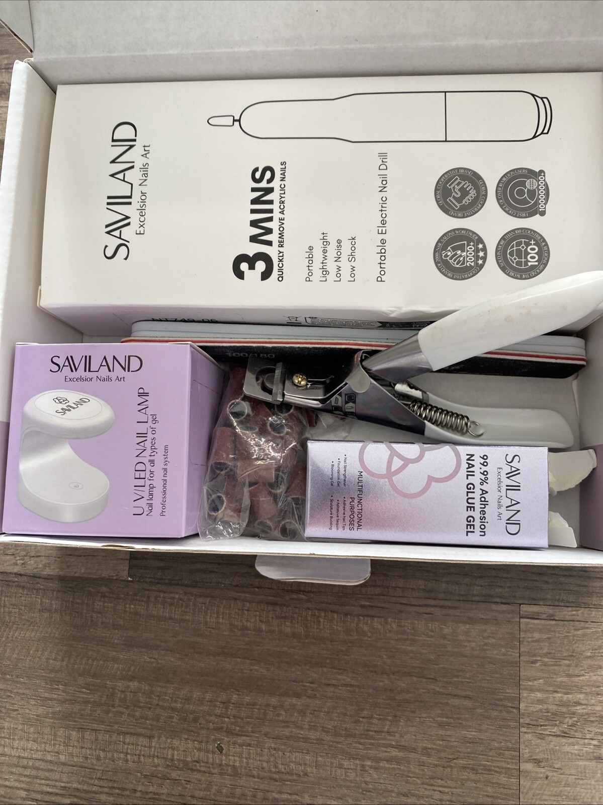 Saviland Acrylic Nail Kit Professional Nail System Excelsior Nail Art /az