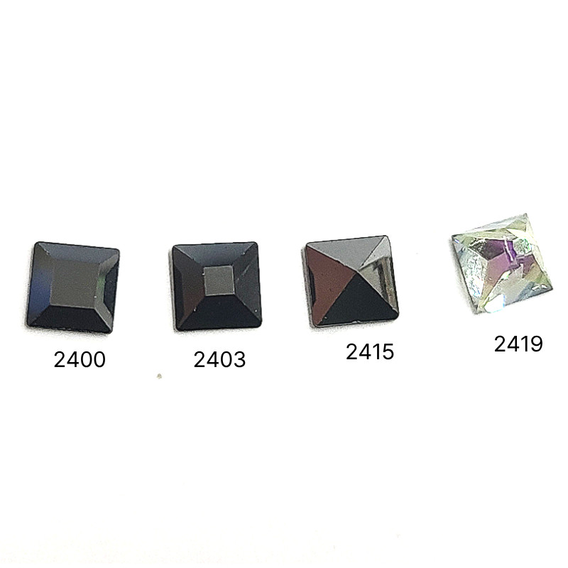 Swarovski 2400 Square Flat Back 6mm(10pcs)