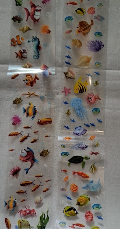 Foil Nail Art Decorations Transfer Sticker Sea Shark Turtle Designs Box Fish