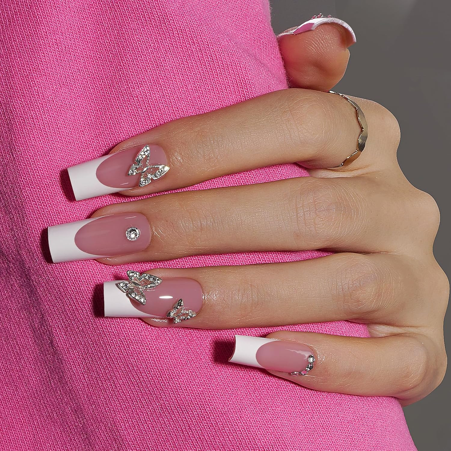 Canvalite French Tip Press on Nails – 300Pcs Pre-Colored Quick and Easy Press on