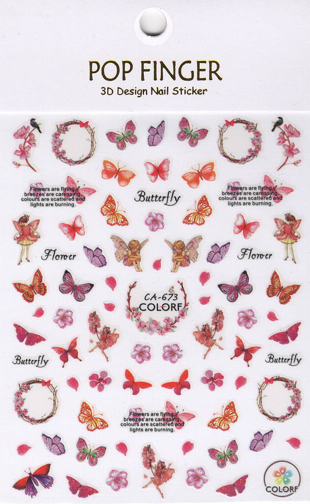 Nail Art Stickers Water Decals Flowers Lace Tribal Jewels Feathers Butterfly