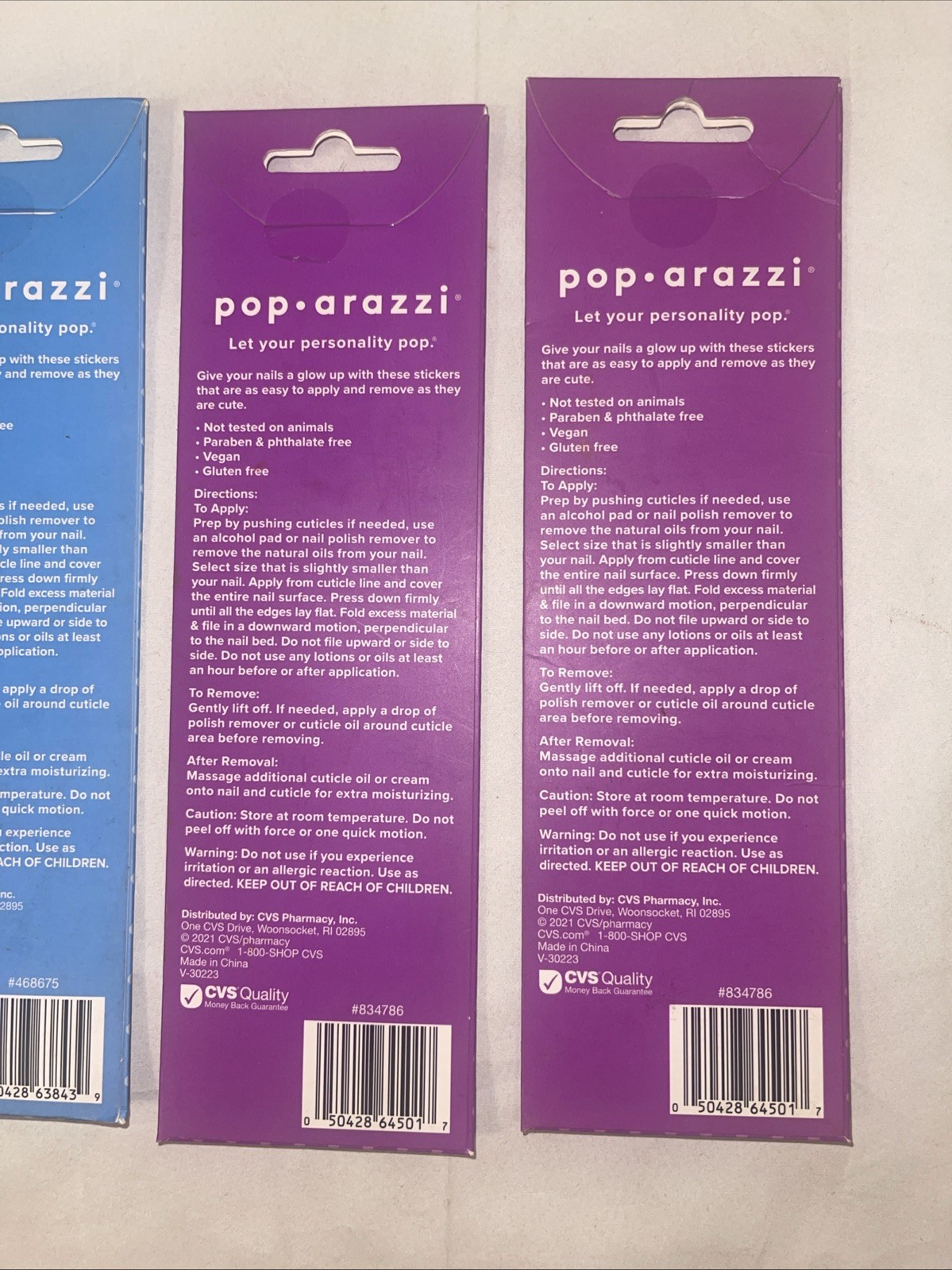 Lot of (5) POP ARAZZI Nail Polish 12 Pack Stickers (New)