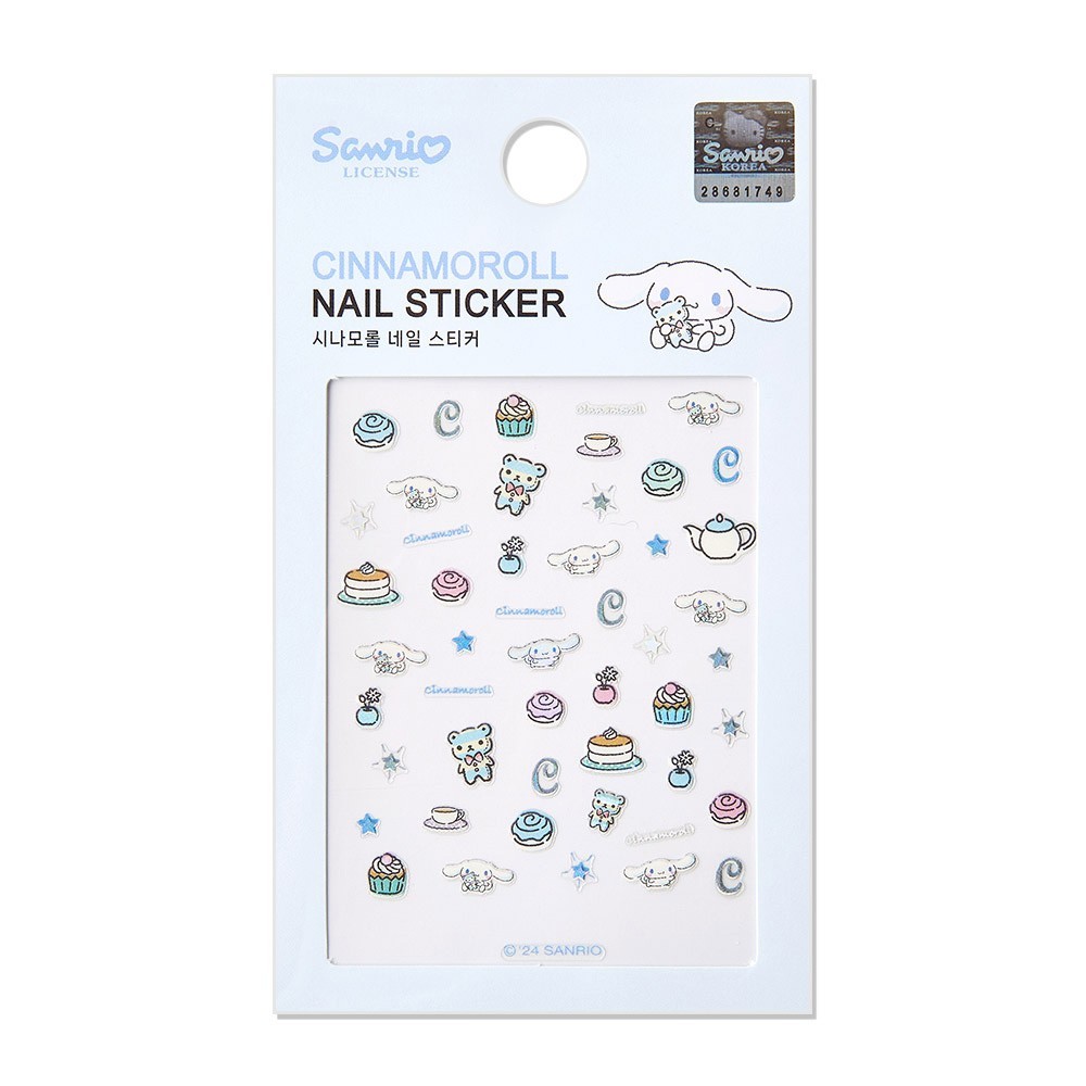 Cinnamoroll Nail Stickers Set – 2 Sheets | Sky Kawaii Nail Art Sanrio Korea