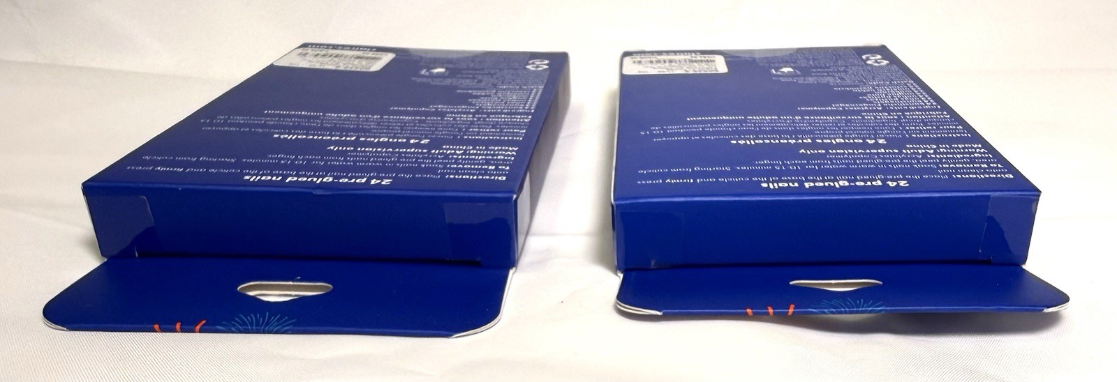 Lot of 2 Claire’s 24 Pre-Glued Press-On Faux Nails No Glue Needed New Sealed