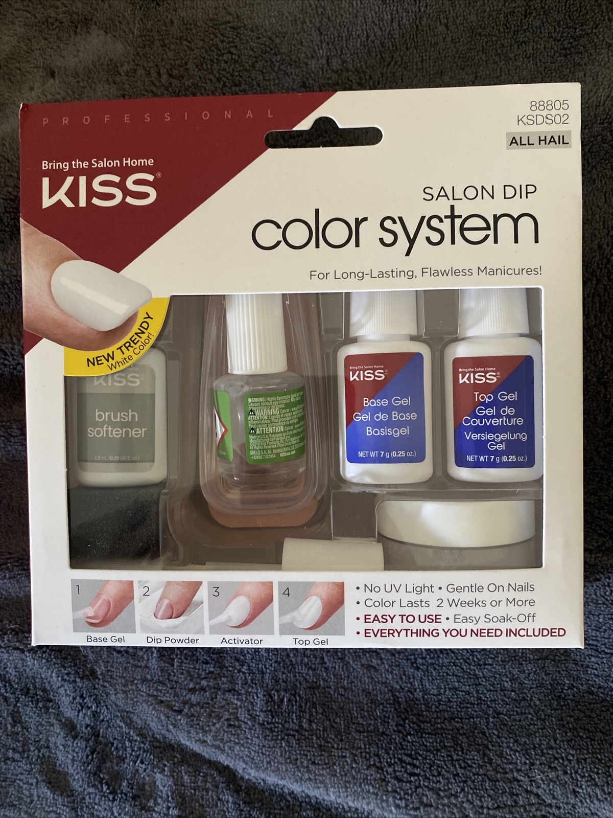 KISS Salon Dip Powder Nail System Powder Color ALL HAIL