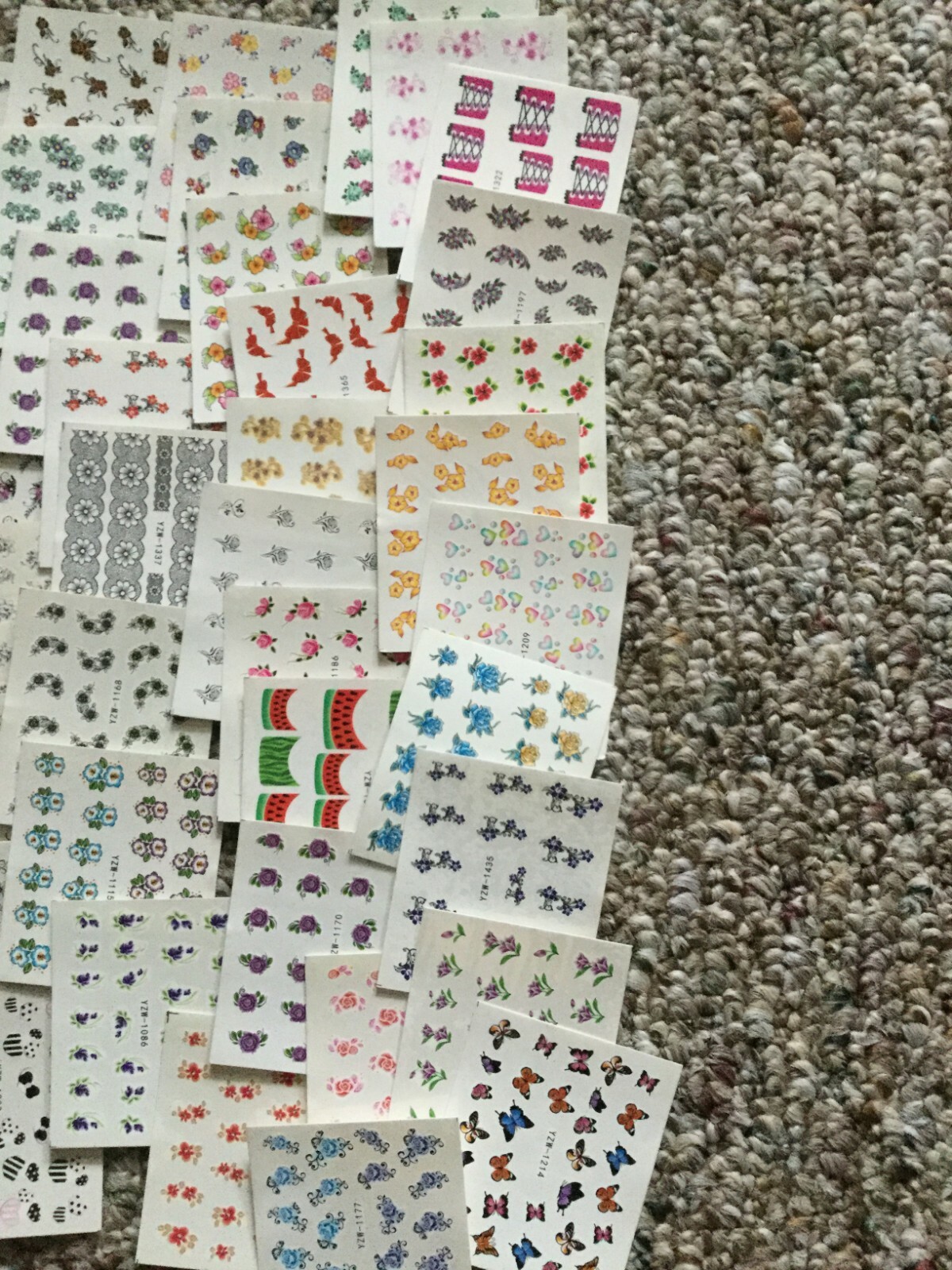 50 pcs set Nail Art Water Decals (stickers). Motives. Random