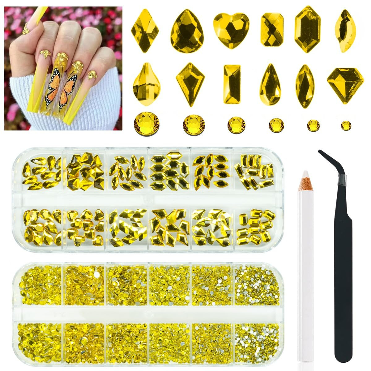 Aurora Crystal Clear Moonlight Rhinestones – Flatback round Beads K9 Glass Gems