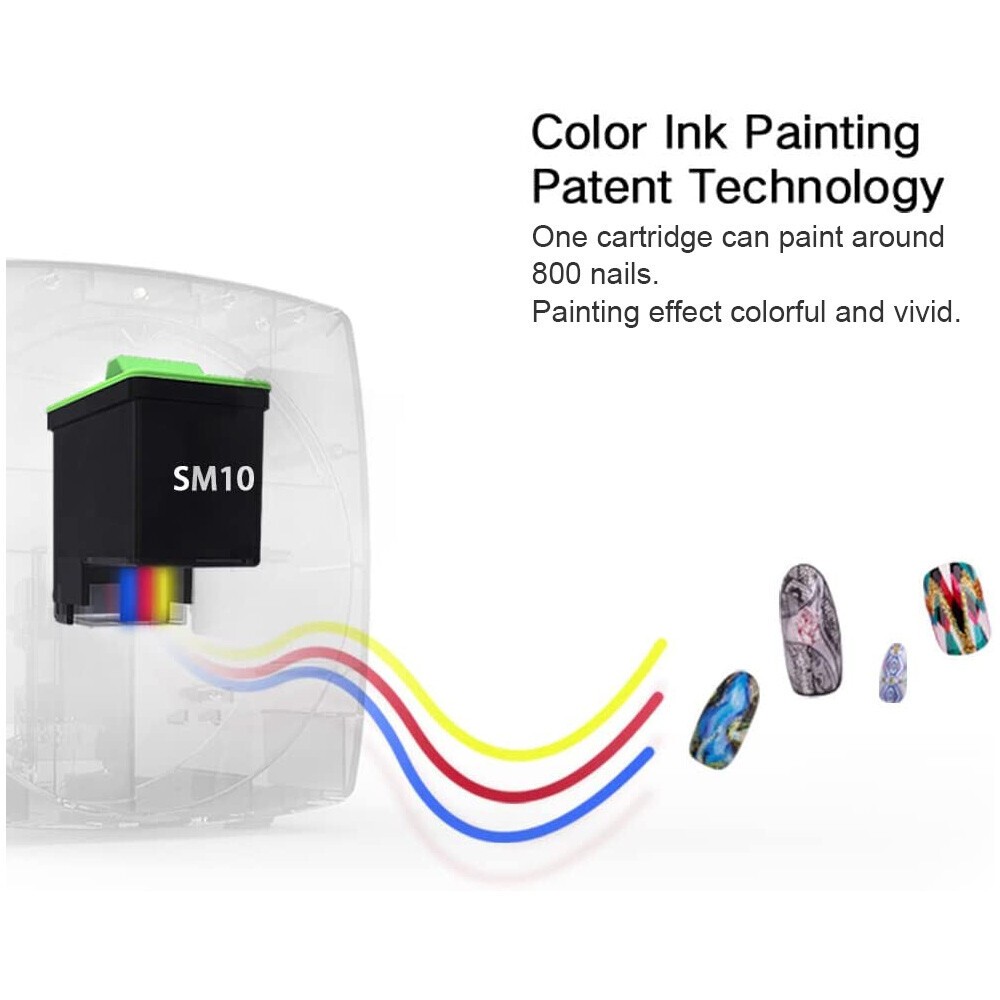 DIY Portable 3D Nail Printer Smart Mobile Art Nail Printer Machine Nail File