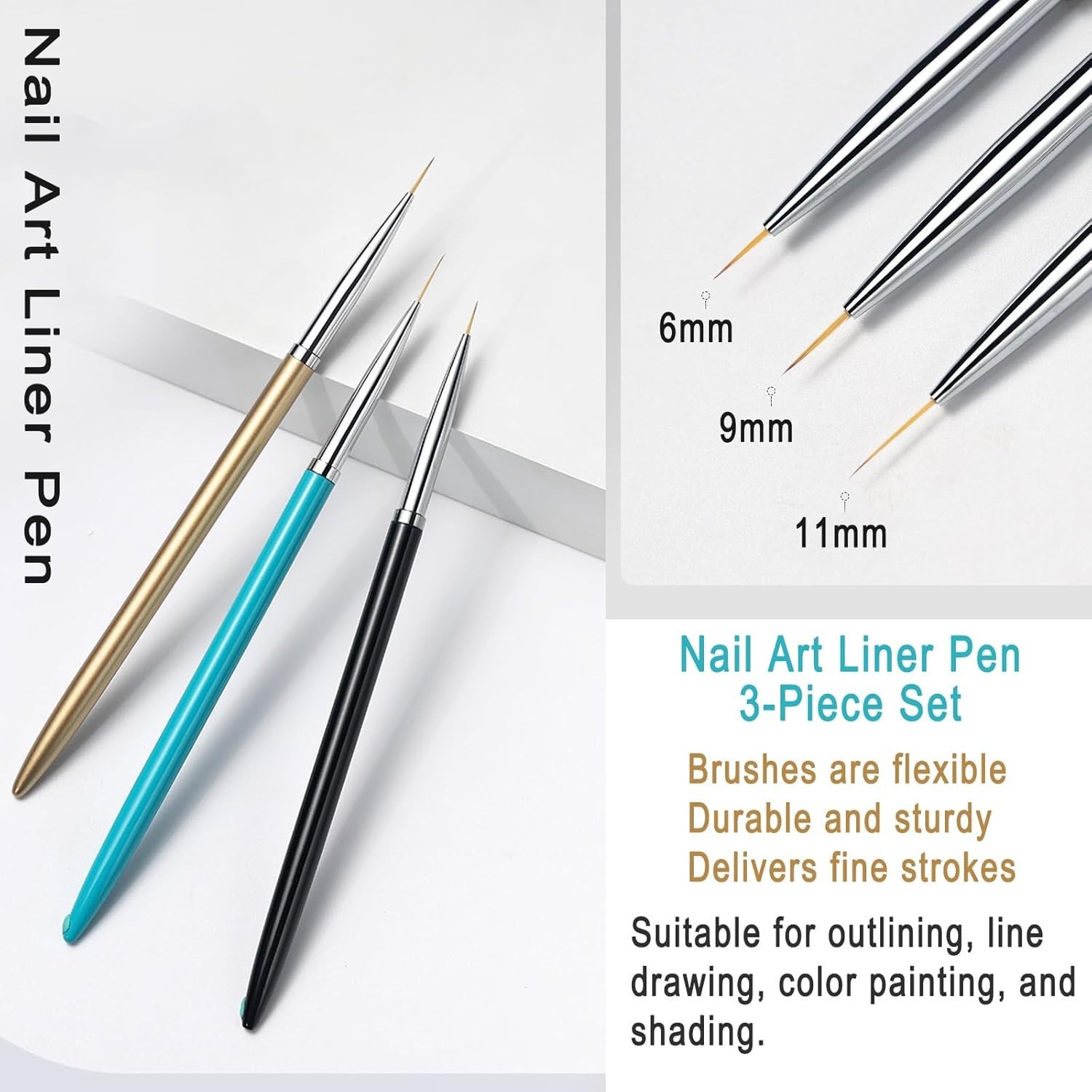 28-Piece Nail Art Tools Set with Magnetic Stand – Perfect for Artistry & Prec…
