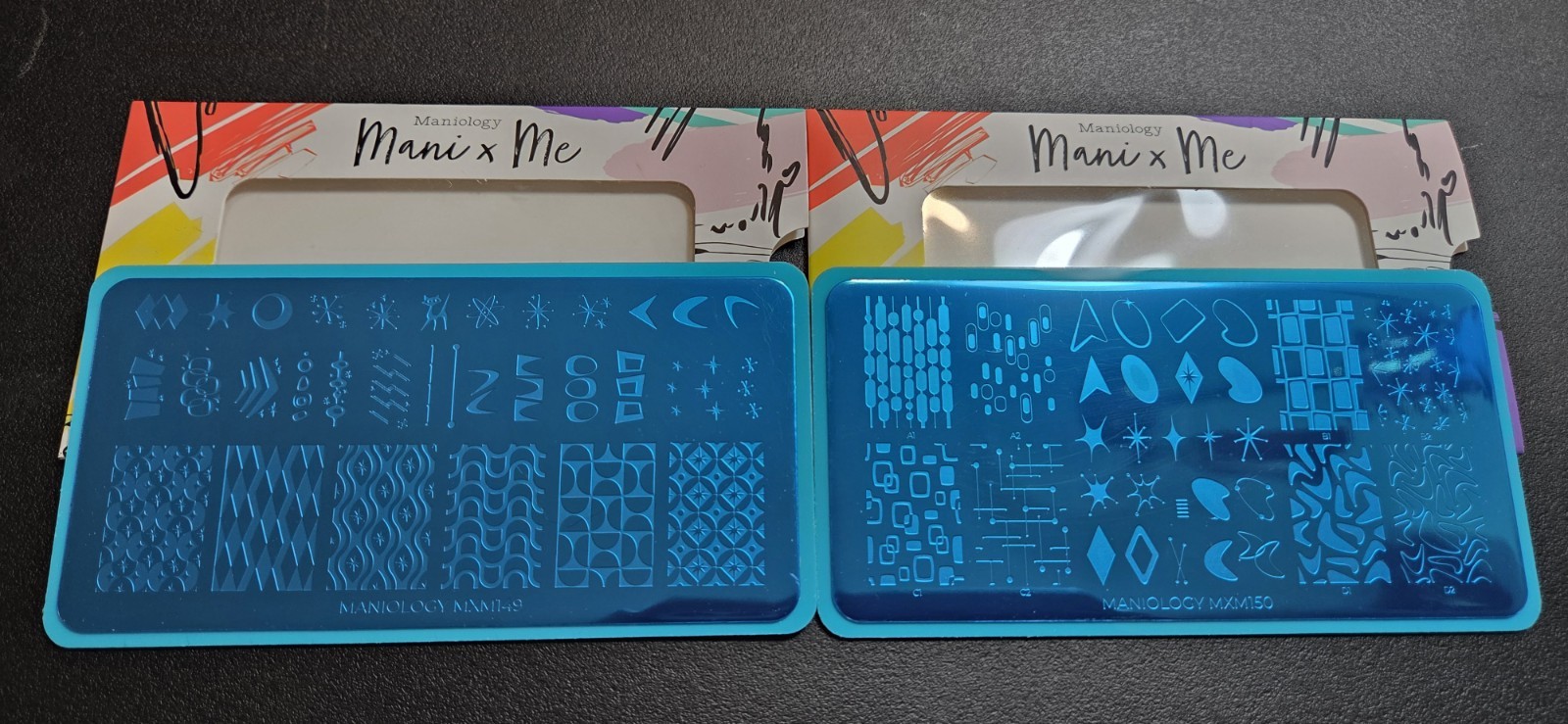 Maniology Nail Art Stamping Plates – Timeless Mod MXM149 & MXM150
