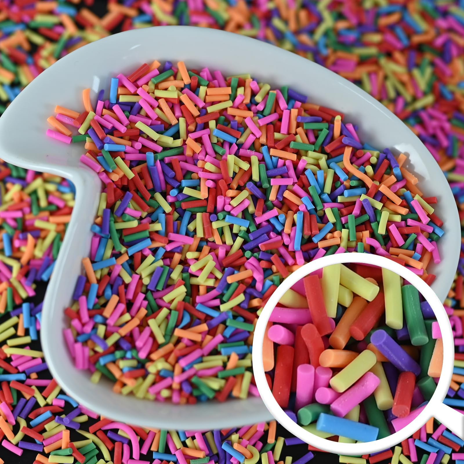 LIKETURE Fake Sprinkles 110g Non-edible Polymer Clay Mixed color