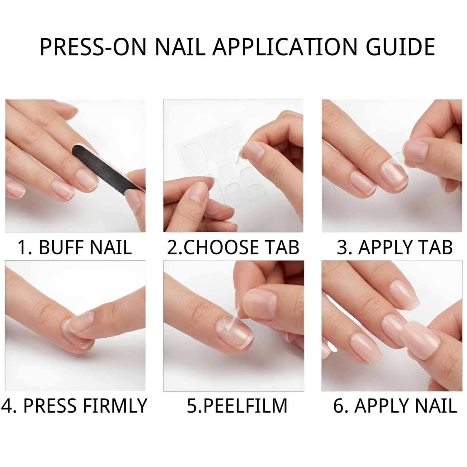 Stiletto Press on Nails Nude Fake Nails with Gradient Designs 24 Pcs Natural …