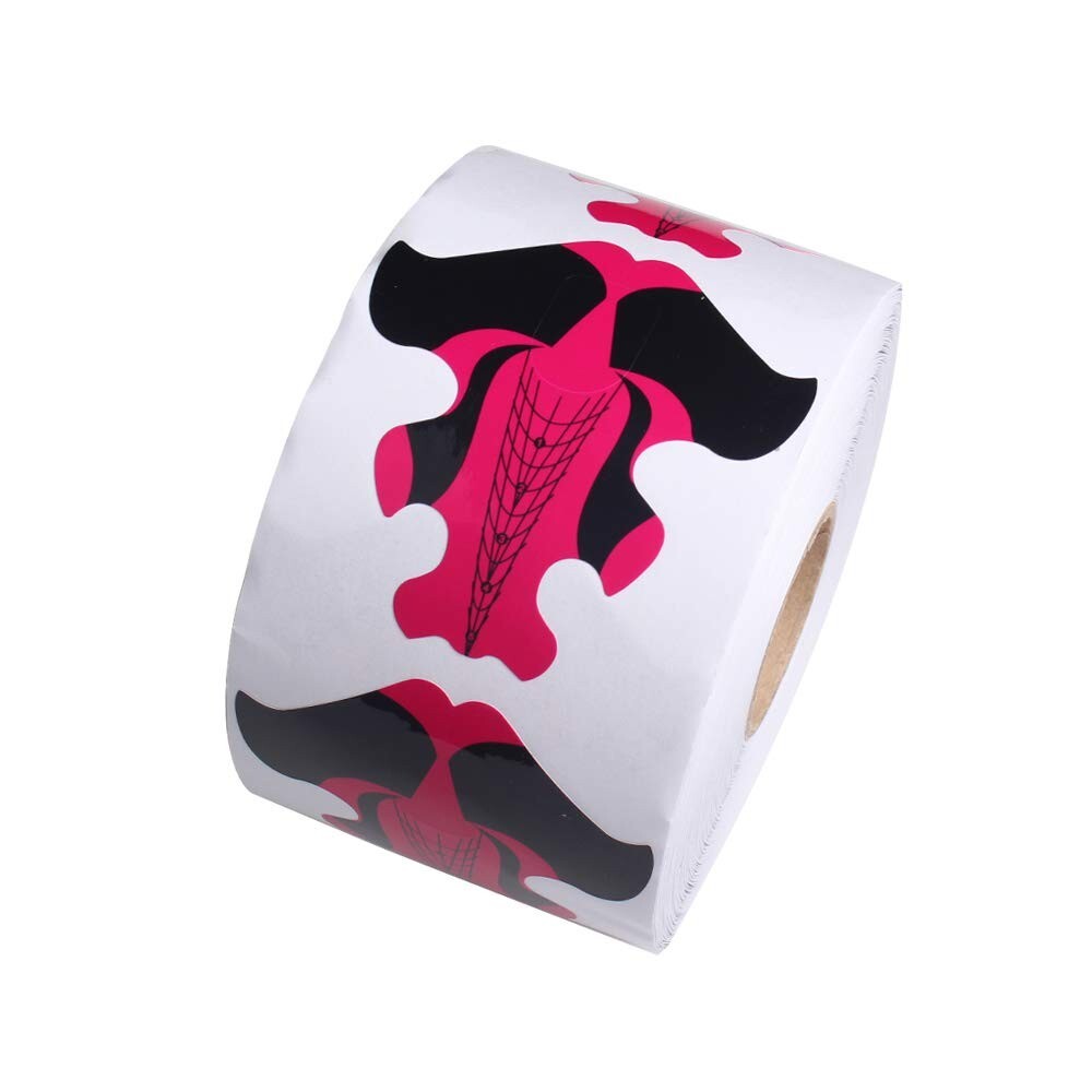 Professional 500pcs Stiletto Nail Form Stickers – Easy Application for Artistry