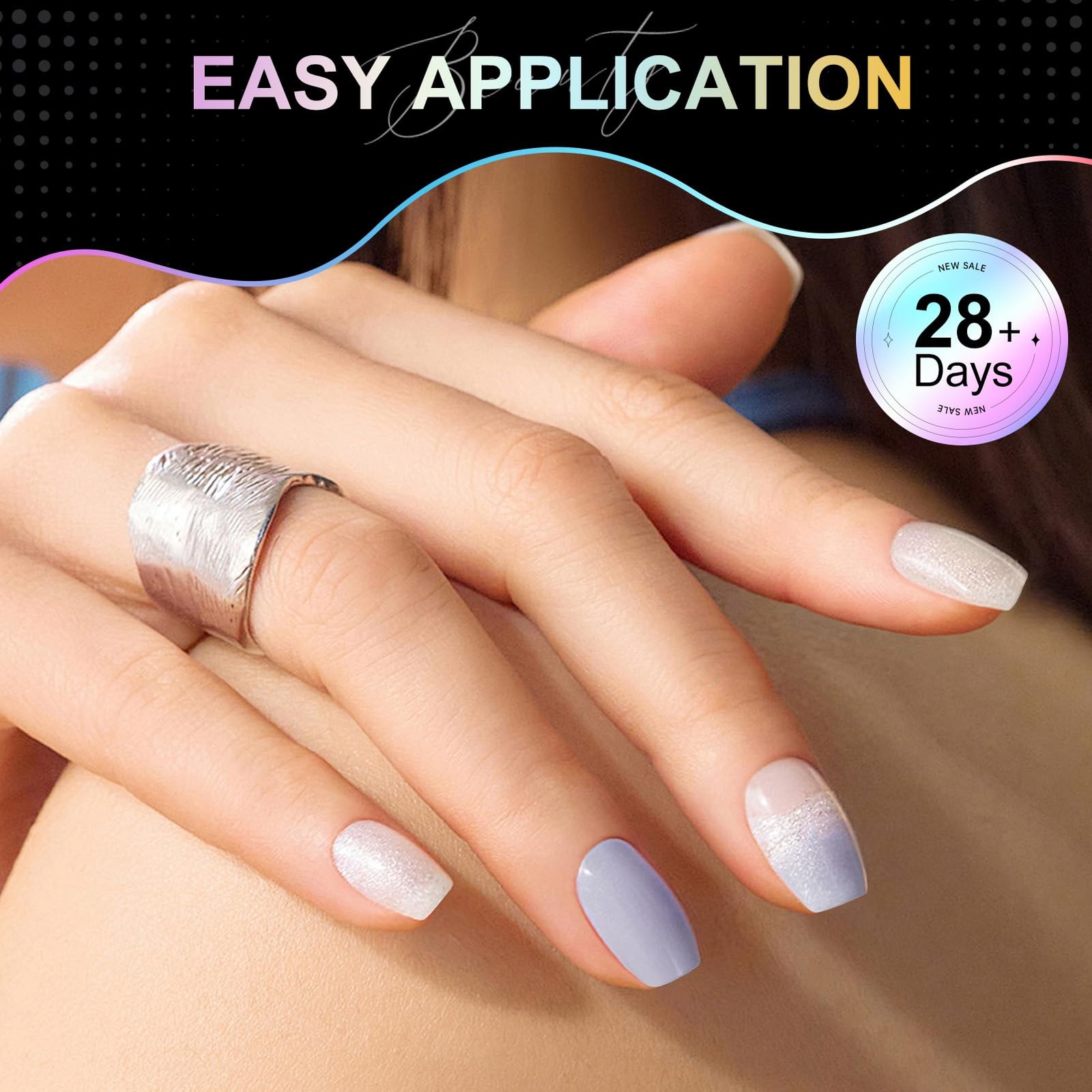 CyyaPeaap Short Coffin Nail Tips 12 Sizes 240Pcs Soft Gel PreShaped Nails, H…