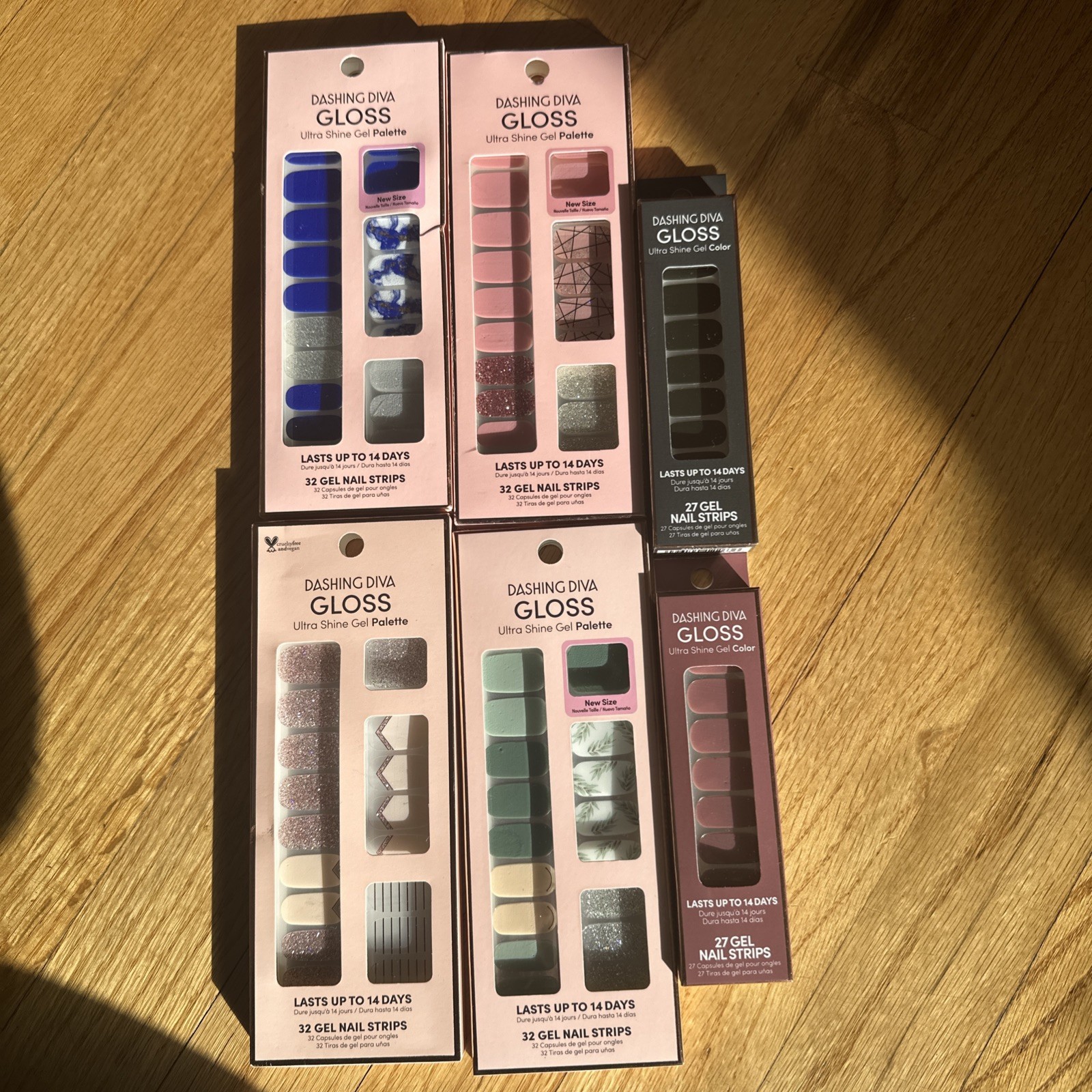 Dashing Diva Lot of 6 Gloss Gel Nail Palette