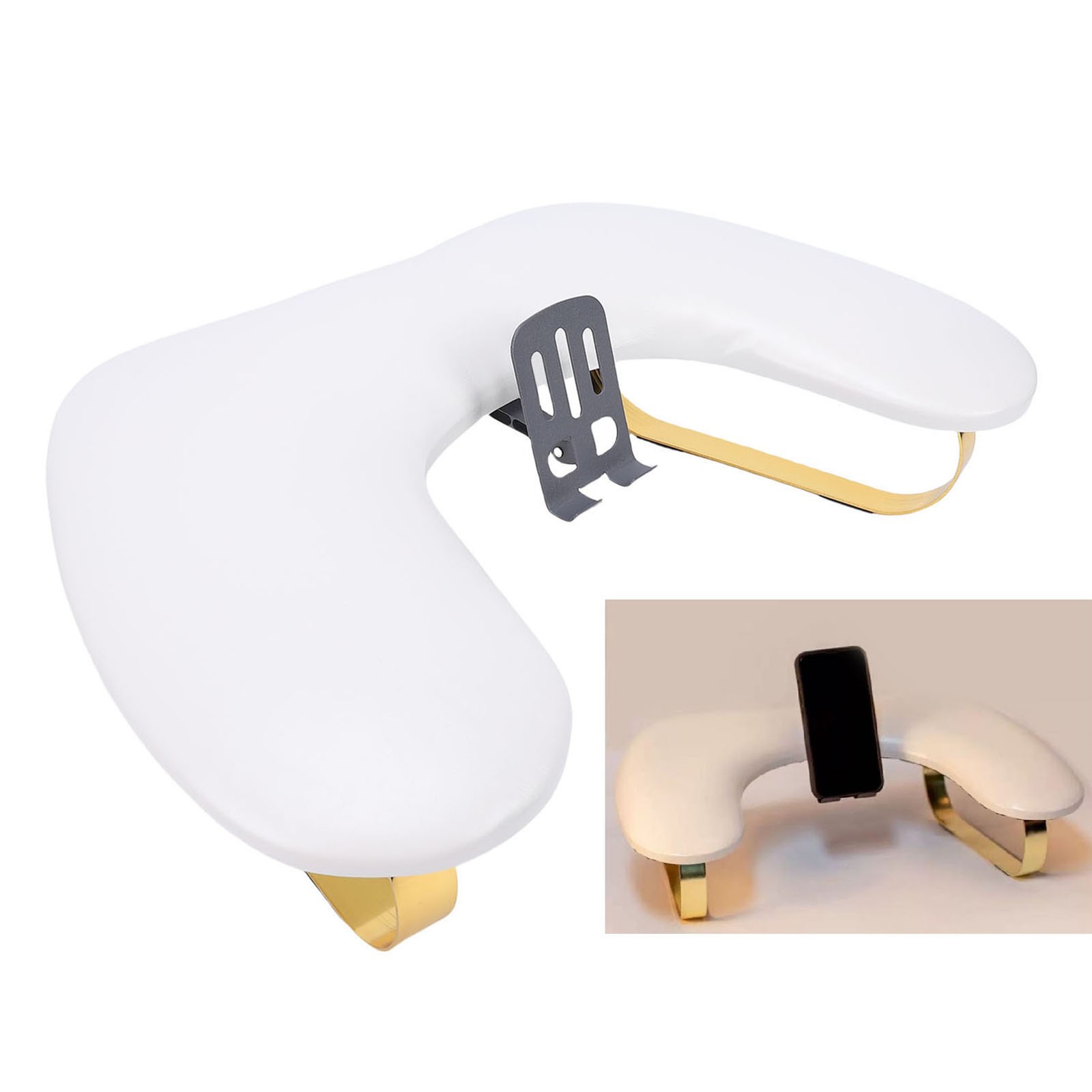Nail Arm Rest With Phone Holder Ergonomic Support For Nail Technicians Excellent
