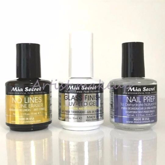 Mia Secret Natural Nail Prep, No Lines Fill Line Eraser & Glass Finish – Choose