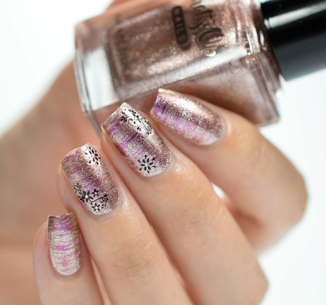 Chrome Colored Glasses Regular Polish (Rose Gold Chrome), Polish for Nail Art