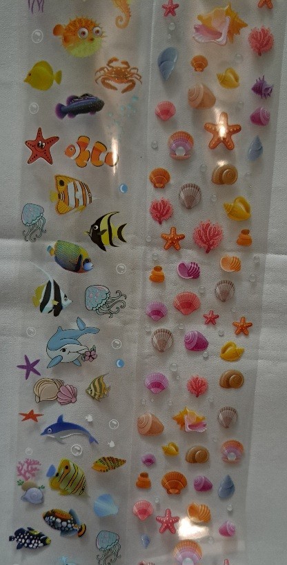 Foil Nail Art Decorations Transfer Sticker Sea Shark Turtle Designs Box Fish