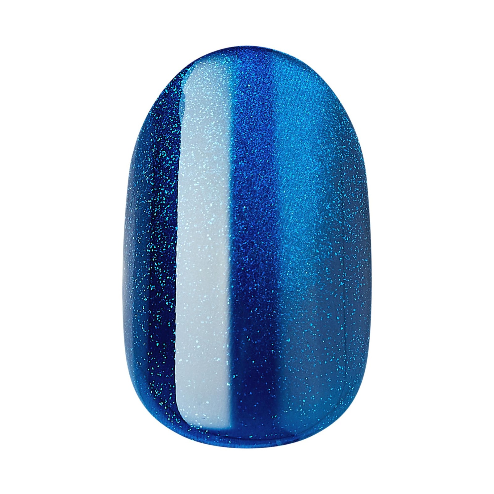 KISS colorFX by Press On Nails , ‘Reconnect’, Solid Blue with Pearlescent Fin…