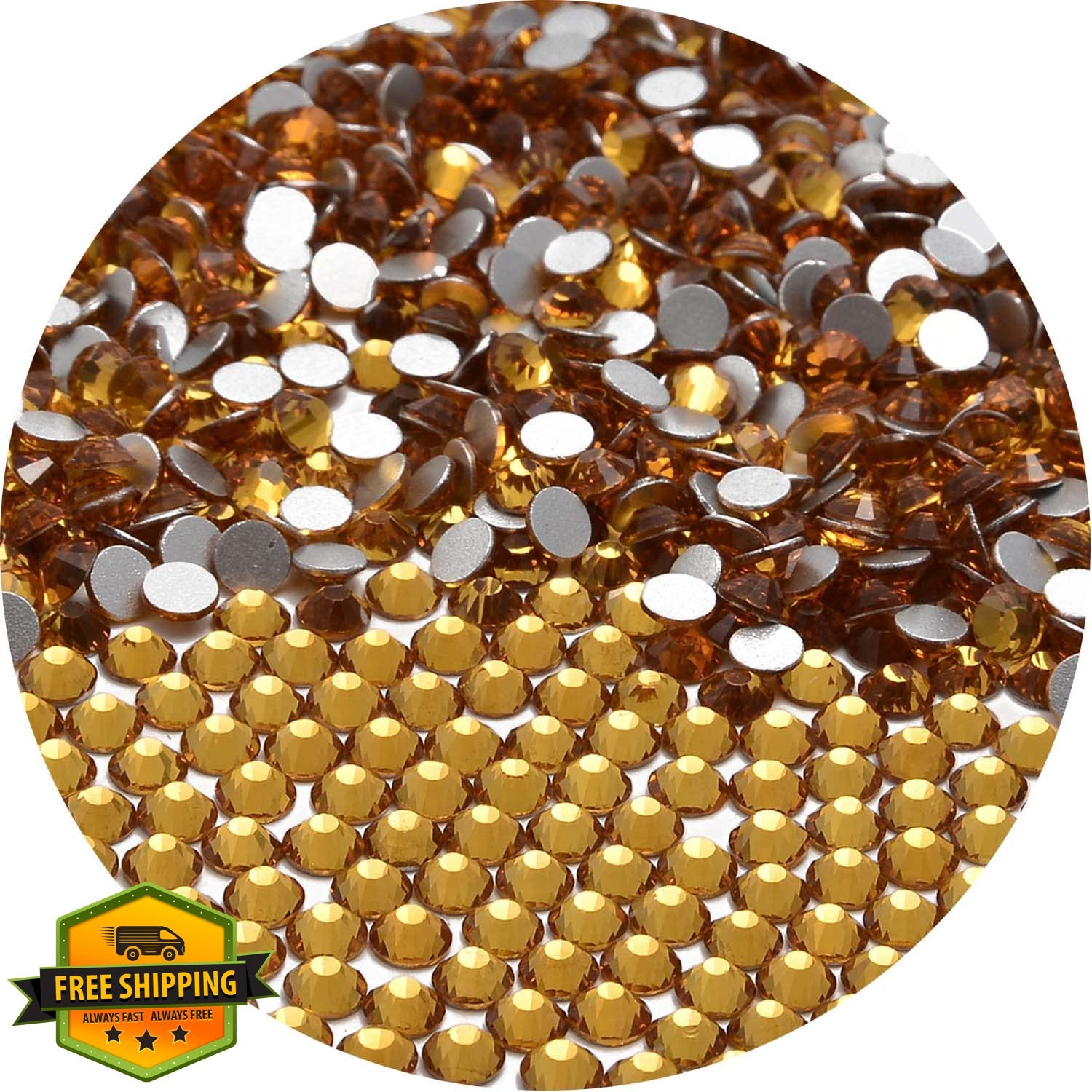 NCB Topaz SS4 Flatback Rhinestones 3000pcs