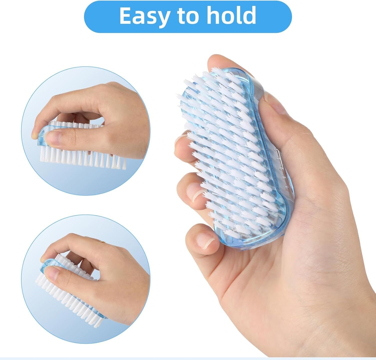 5 Pack Nail Brush for Cleaning Fingernails – Two Sided Hand Fingernail Scrub …