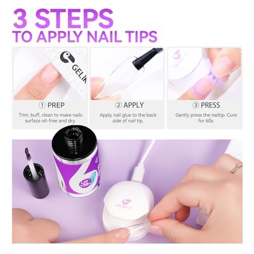 Professional Bulk Nail Glue 40ml – Strong Quick Dry UV Gel Adhesive for Press On