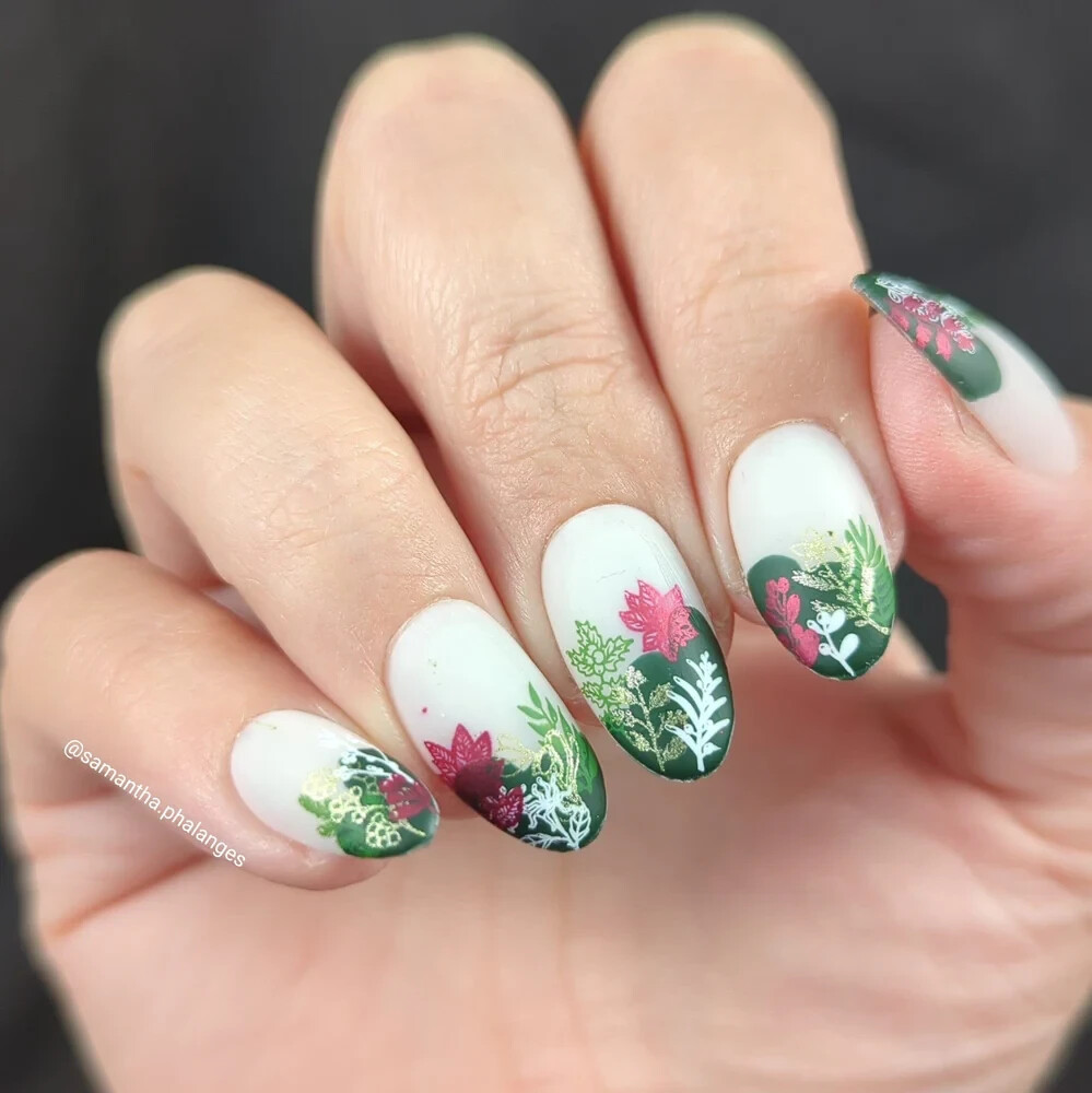 ❄️🎿⛄🏂MANIOLOGY M511 WINTER BOTANICAL NAIL STAMPING PLATE! Make An Offer! 💫