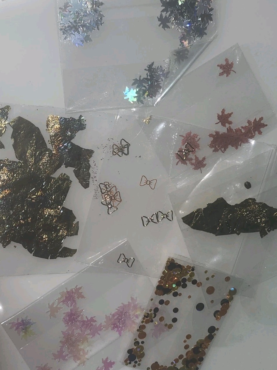Nail Glitter Sequins Holographic Laser Butterfly Heart Flakes Nail Art 3D Decor↷
