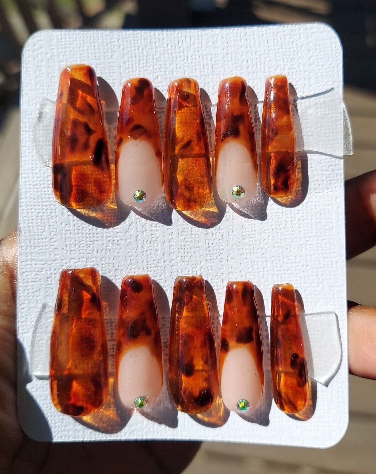 Tortoise Shell Nails Turtle Animal Print Nails Safari Nails Zoo Jungle Nails