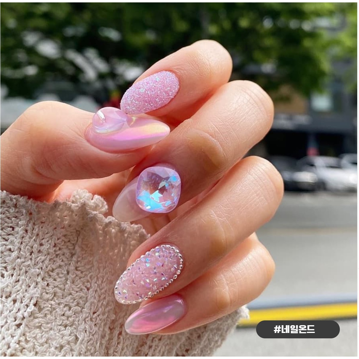 Bonnie B Sugar Bonbon Aurora Glitter Nail Powder 6 Colors K-Beauty