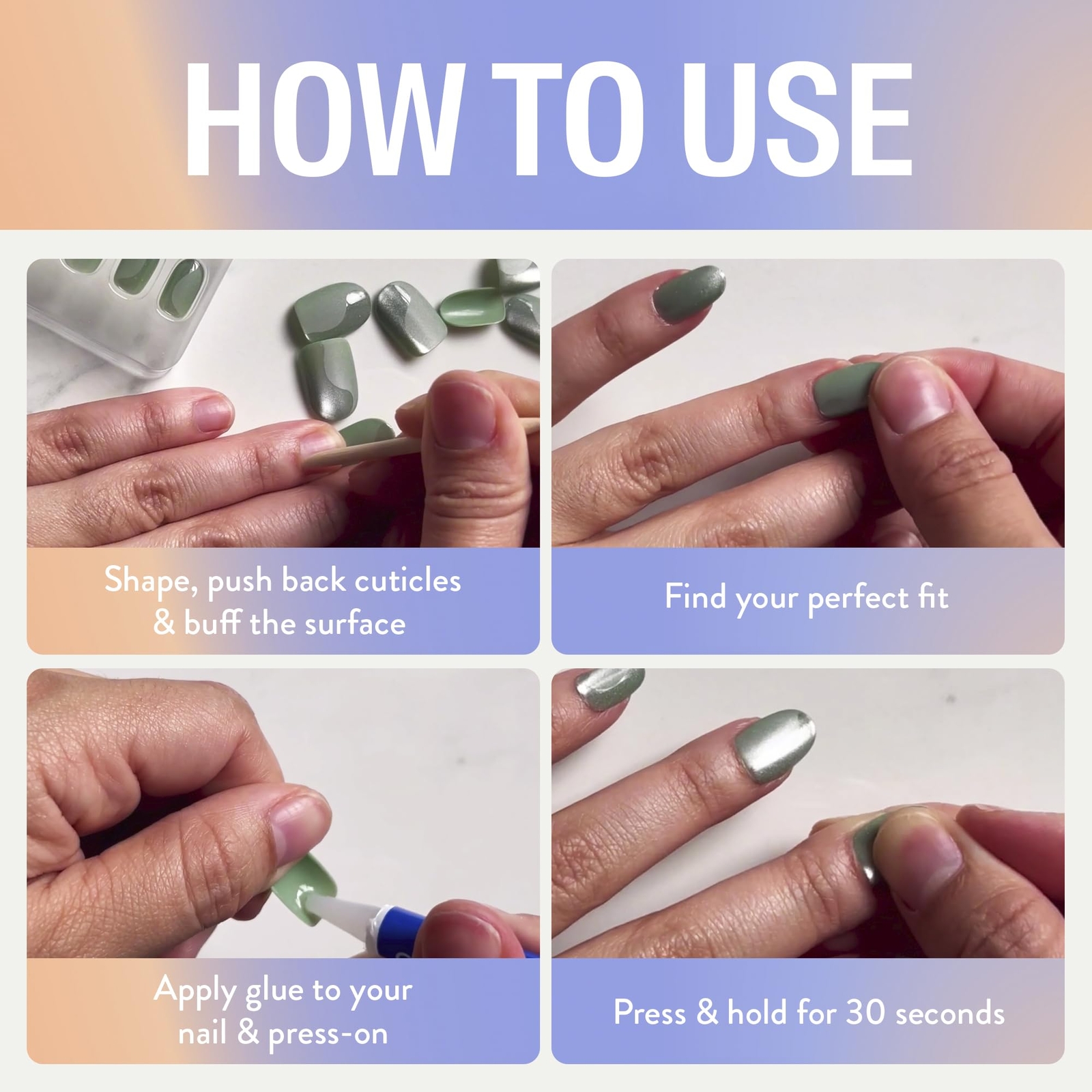 Chillhouse Editor in Chill Press On Nails Salon Quality Easy Application 24 Tips