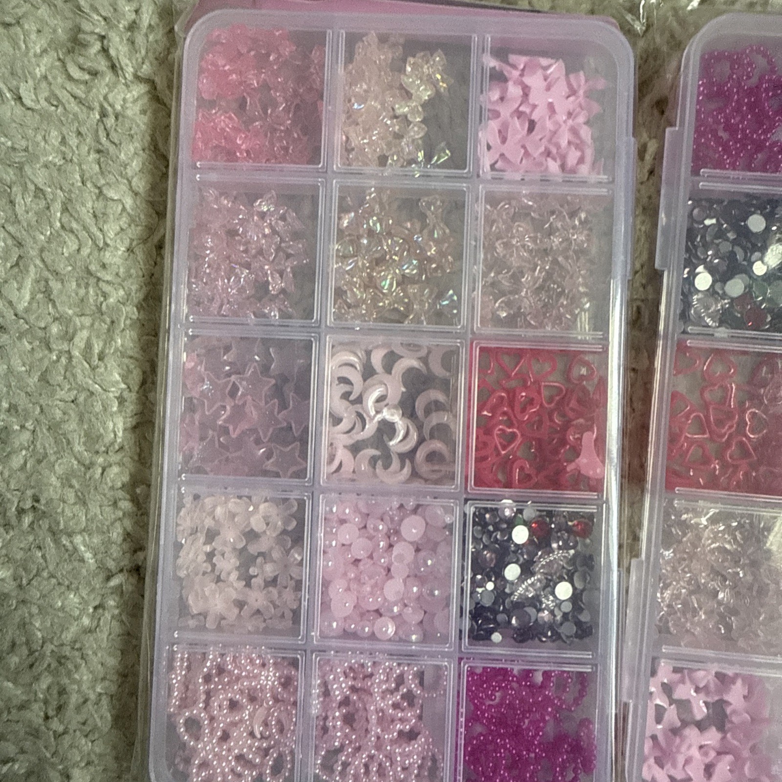3000 Nail Charms Pieces Multi Shape New