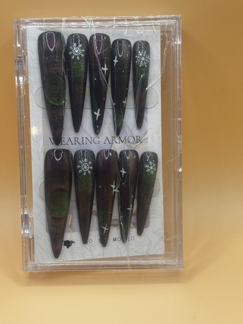 10 pcs Super Long HandMade Gradient Press On Nails-Choose From Many Colors New